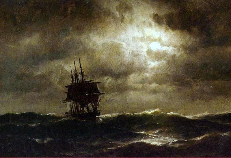 Eduardo de Martino Veleiro em alto mar oil painting image